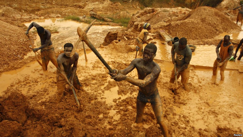Mine d'or artisanale, Ghana, image wikipedia